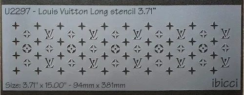 ibicci Louis Vuitton Long stencil 3.71"